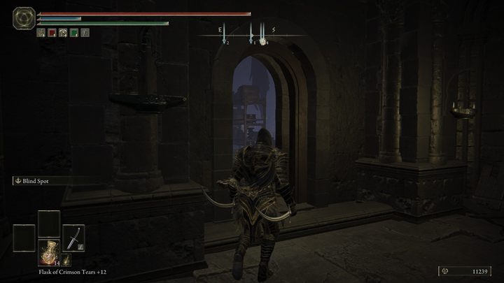 Po przejściu przez most, na lewej ścianie budynku znajdziecie drzwi - Shadow of the Erdtree: Starowina, Rogata Przybyszka (Hornsent Grandam) - solucja, opis przejścia - Elden Ring - poradnik do gry