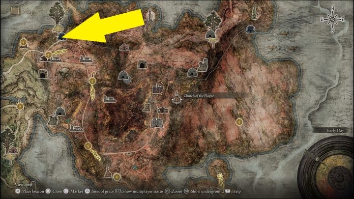 Czwarta wersja bossa znajduje się w Caelid, a dokładniej w Katakumbach Pomniejszego Złotego Drzewa (Minor Erdtree Catacombs) - Elden Ring: Ogar Pogrzebowego Złotego Drzewa (Erdtree Burial Watchdog) - boss, jak pokonać? - Elden Ring - poradnik do gry