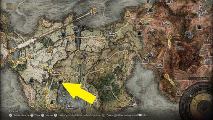 Pierwszy raz spotkacie bossa w Pogrobnie (Limgrave), a dokładniej w Tunelach Pogrobna (Limgrave Tunnels) - Elden Ring: Troll kamienny kopacz (Stonedigger Troll) - boss, jak pokonać? - Elden Ring - poradnik do gry