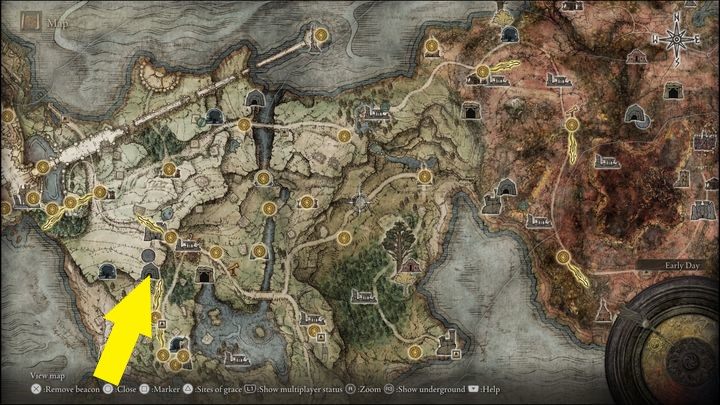 Pierwszy raz spotkacie bossa w Pogrobnie (Limgrave), a dokładniej w Jaskini Przybrzeżnej (Coastal Cave) - Elden Ring: Człowiek bestia z Farum Azula (Beastman of Farum Azula) - boss, jak pokonać? - Elden Ring - poradnik do gry