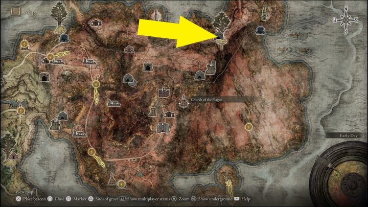 Druga wersja bossa znajduje się Caelid, a dokładniej w Pieczarze Smoczych Kurhanów (Dragonbarrow Cave) - Elden Ring: Człowiek bestia z Farum Azula (Beastman of Farum Azula) - boss, jak pokonać? - Elden Ring - poradnik do gry