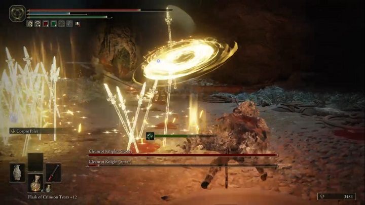 W walce z duetem najbardziej uciążliwy będzie Rycerz czystej zgnilizny z sierpem - Elden Ring: Rycerz czystej zgnilizny (Cleanrot Knight) - boss, jak pokonać? - Elden Ring - poradnik do gry