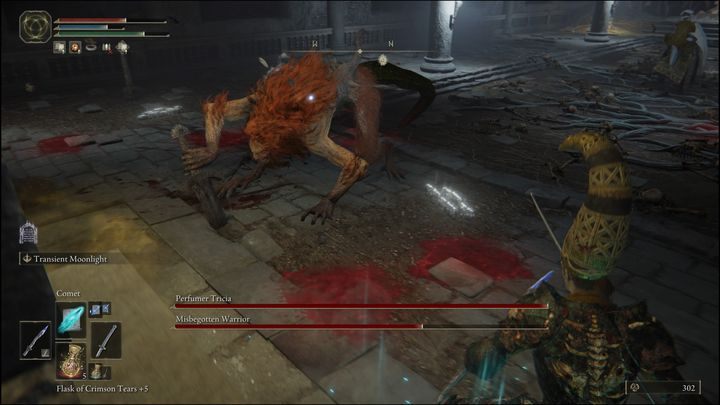 Natomiast walka z Lwim wynaturzeńcem (Misbegotten Warrior) nie różni się w ogóle z jego wcześniejszymi wersjami - Elden Ring: Tricia, perfumiarz (Perfumer Tricia) i Lwi wynaturzeniec (Misbegotten Warrior) - boss, jak pokonać? - Elden Ring - poradnik do gry
