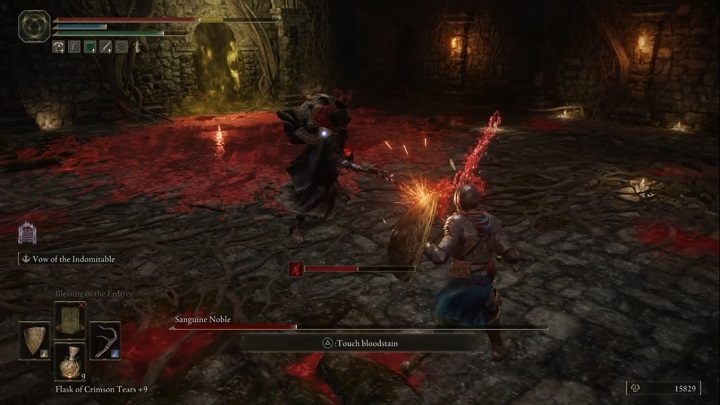 Walka cały czas przebiega tak samo, bo nie jest podzielona na fazy - Elden Ring: Krwawy szlachcic (Sanguine Noble) - boss, jak pokonać? - Elden Ring - poradnik do gry