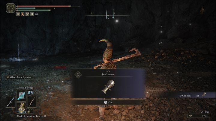 Za pokonanie Margot, królowej półludzi otrzymacie runy (11 000) oraz balistę Słojomiot (Jar Cannon) - Elden Ring: Królowa półludzi (Demi-Human Queen) - boss, jak pokonać? - Elden Ring - poradnik do gry