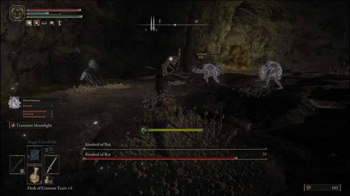 Najgroźniejszym atakiem jest wystrzelenie pocisków, które nawet jeśli początkowo chybią, mogą zawrócić, aby was trafić - Elden Ring: Członek klanu zgnilizny (Kindred of Rot) - boss, jak pokonać? - Elden Ring - poradnik do gry