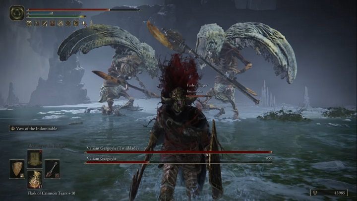 Kiedy zbijecie połowę PŻ gargulcowi, przyleci drugi - Elden Ring: Nieustraszony gargulec (Valiant Gargoyle) - boss, jak pokonać? - Elden Ring - poradnik do gry