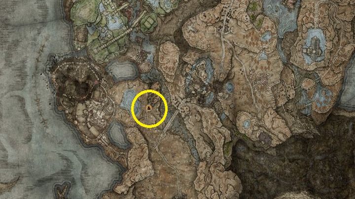 Udajcie się na północ od miejsca łaski Krzyż na trójdrożu - Shadow of the Erdtree: Wszystkie Miejsca łaski w głównych regionach - Elden Ring - poradnik do gry