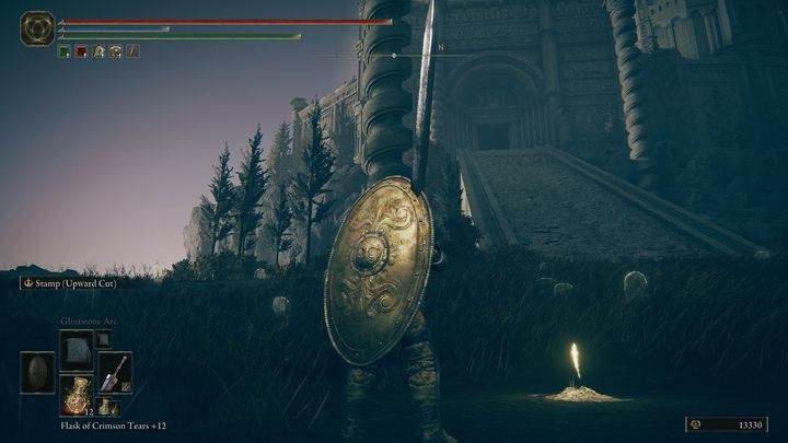 To miejsce łaski znajduje się przed wejściem do Belurat, osady przy wieży - Shadow of the Erdtree: Wszystkie Miejsca łaski w głównych regionach - Elden Ring - poradnik do gry