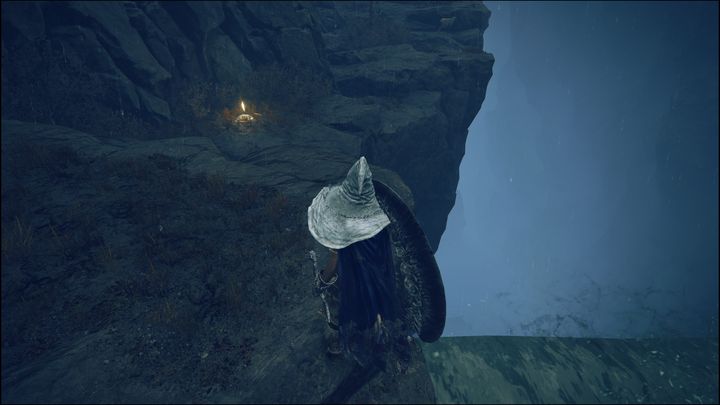 Miejsce łaski znajduje się w pobliżu wodospadu, na południe od otwartego obszaru za Płonącym Golemem - Shadow of the Erdtree: Wszystkie Miejsca łaski w głównych regionach - Elden Ring - poradnik do gry