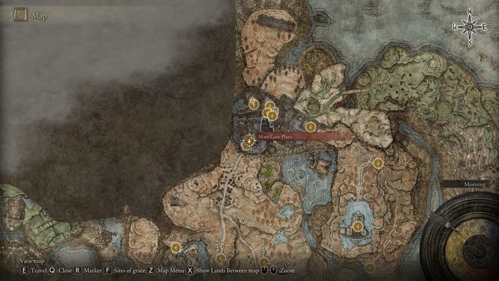 Wystarczy, że będziecie przy miejscu łaski Donżon Cienia, główna brama i przejdziecie kawałek dalej - Shadow of the Erdtree: Wszystkie Miejsca łaski w głównych regionach - Elden Ring - poradnik do gry