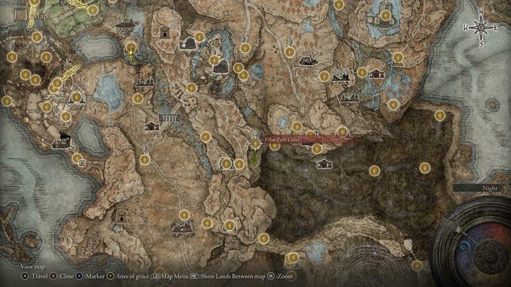 Miejsce Łaski znajduje się na końcu bocznej ścieżki prowadzącej przez las - Shadow of the Erdtree: Wszystkie Miejsca łaski w głównych regionach - Elden Ring - poradnik do gry