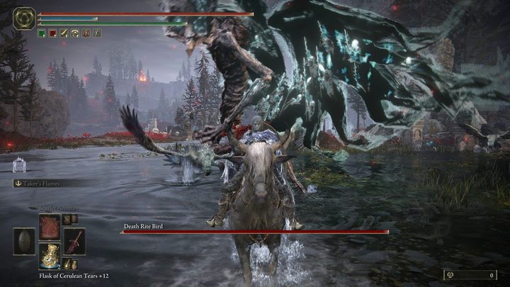 Ptak rytuału śmierci w regionie Ukrytego grobu Charo (Charos Hidden Grave) jest powracającym z podstawki bossem, o którym więcej przeczytacie na stronie poradnika Ptak śmierci / Ptak rytuału śmierci (Death Bird / Death Rite Bird) - boss, jak pokonać - Shadow of the Erdtree: Inni bossowie - Elden Ring - poradnik do gry