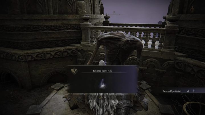 Po wyjściu z areny bossa Divine Beast Dancing Lion - Shadow of the Erdtree: Wszystkie prochy czcigodnego ducha - Elden Ring - poradnik do gry