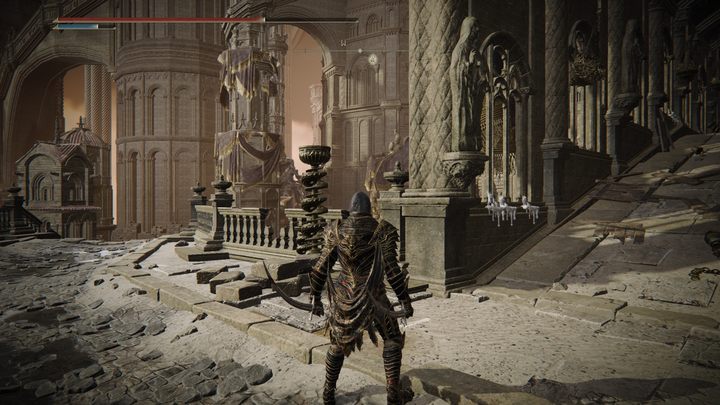 Przed wejściem na most, zaraz po przejściu po dachu z agresywnymi ptakami - Shadow of the Erdtree: Wszystkie prochy czcigodnego ducha - Elden Ring - poradnik do gry