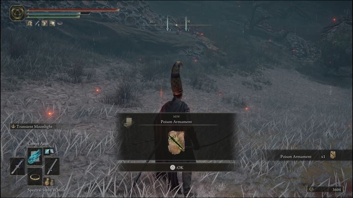 Udajcie się we wskazane miejsce na mapie, czyli do północnej części Bagna Aeoni (Swamp of Aeonia) - Elden Ring: Czary i Inkantacje (Caelid) - lista wszystkich - Elden Ring - poradnik do gry