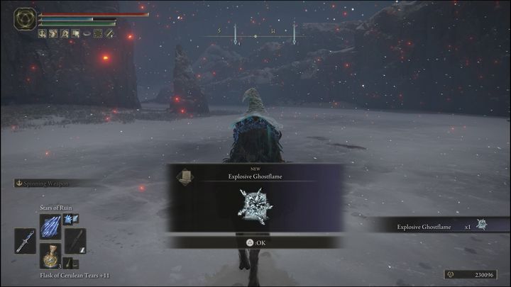 Udajcie się we wskazane miejsce na mapie, koniecznie w nocy - Elden Ring: Czary i Inkantacje (Uświęcona Śnieżna Równina) - lista wszystkich - Elden Ring - poradnik do gry