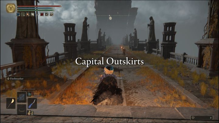 Zamiast zjeżdżać windą na dół do Zakazanych krain, skręćcie w prawo, udając się na mury - Elden Ring: Upadły Bliźniak (Fell Twin) - boss, jak pokonać? - Elden Ring - poradnik do gry