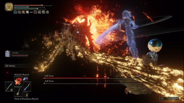 Gdy zbliżycie się do bossa, zacznie on podobnie jak poprzedni bliźniak, walczyć w zwarciu - Elden Ring: Upadły Bliźniak (Fell Twin) - boss, jak pokonać? - Elden Ring - poradnik do gry