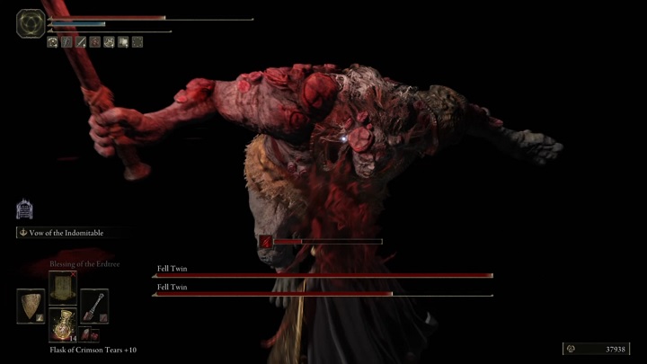 Najpewniej będziecie mieć najpierw do czynienia z upadłym bliźniakiem dzierżącym topór - Elden Ring: Upadły Bliźniak (Fell Twin) - boss, jak pokonać? - Elden Ring - poradnik do gry