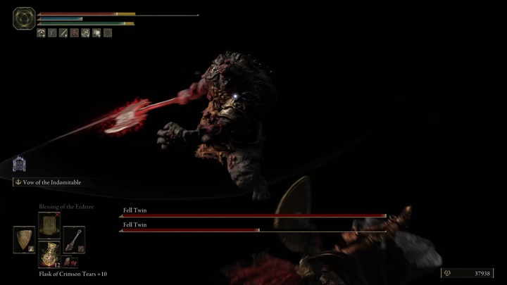 Warto jak najczęściej wykonywać uniki w stronę wroga - Elden Ring: Upadły Bliźniak (Fell Twin) - boss, jak pokonać? - Elden Ring - poradnik do gry