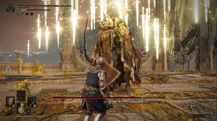 Ruch, którym nie dysponował Margit jest deszcz złotych mieczy - Elden Ring: Morgott, Król Omenów (Morgott, The Omen King) - boss, jak pokonać? - Elden Ring - poradnik do gry