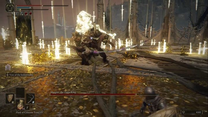 Jeszcze zanim deszcz mieczy ustanie, Margott zaatakuje - Elden Ring: Morgott, Król Omenów (Morgott, The Omen King) - boss, jak pokonać? - Elden Ring - poradnik do gry