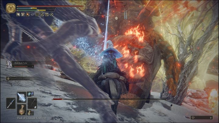 Jest to również doskonała okazja, aby ponownie korzystać z ostrza Aduli - Elden Ring: Ognisty Olbrzym (Fire Giant) - boss, jak pokonać? - Elden Ring - poradnik do gry