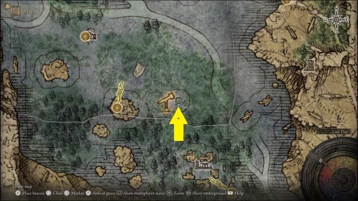 Rya znajduje się w Jeziornej Liurnii (Liurnia of the Lakes), w małej kapliczce, nieopodal złotego teleskopu (punkt został zaznaczony na mapie) - Elden Ring: Rya / Zorayas - solucja, opis przejścia - Elden Ring - poradnik do gry