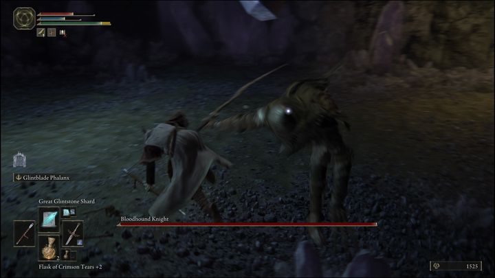 Po dostaniu się do tej jaskini, musicie iść w głąb niej, schodząc na dół, jednocześnie uważając na kilka kryształowych ślimaków - Elden Ring: Latenna, albinauryk (Latenna, the Albinauric) - solucja, opis przejścia - Elden Ring - poradnik do gry