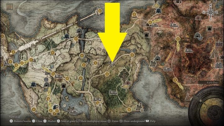 Kenneth Haight znajduje się niedaleko Lasu Mgieł (Mistwood) w Pogrobnie (Limgrave) - Elden Ring: Kenneth Haight - solucja, opis przejścia - Elden Ring - poradnik do gry