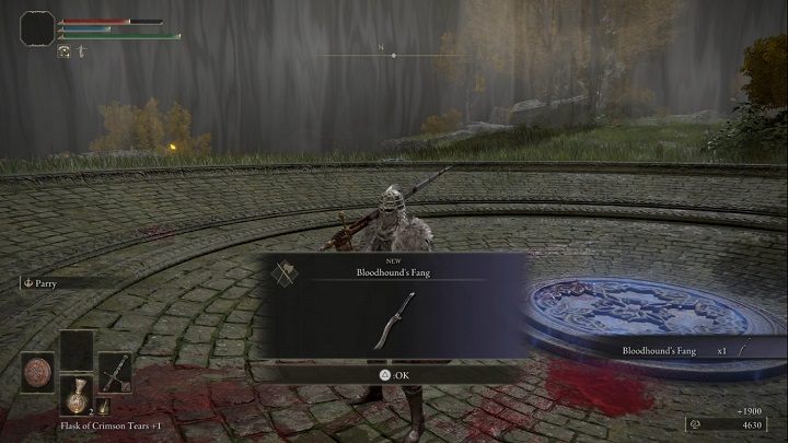 Za pokonanie bossa Wasalny rycerz Darriwil (Bloodhound Knight Darriwil) otrzymacie Runy (1900) oraz Kieł wasalnego rycerza (Bloodhounds Fang) - Elden Ring: Darriwil, wasalny rycerz (Bloodhound Knight Darriwil) - boss, jak pokonać? - Elden Ring - poradnik do gry