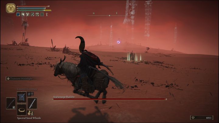 Na samym początku walki, gdy już dostaniecie się na arenę, czym prędzej skorzystajcie z wierzchowca - Elden Ring: Radahn, Gwiezdna Plaga (Starscourge Radahn) - boss, jak pokonać? - Elden Ring - poradnik do gry