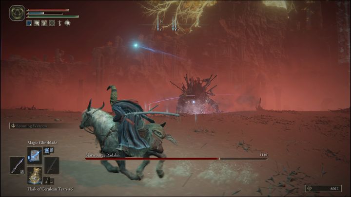 Druga faza zacznie się, gdy zbijecie jego HP poniżej 80% - Elden Ring: Radahn, Gwiezdna Plaga (Starscourge Radahn) - boss, jak pokonać? - Elden Ring - poradnik do gry