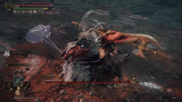 Kiedy się z nimi rozprawicie, możecie w spokoju skupić się na Dowódcy - Elden Ring: Dowódca ONeil (Commander ONeil) - boss, jak pokonać? - Elden Ring - poradnik do gry