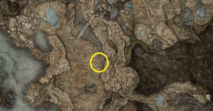 Dotrzyjcie do dużego sarkofagu strzeżonego przez wrogów - Shadow of the Erdtree: Wszystkie nowe bronie mapa - Elden Ring - poradnik do gry