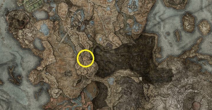 W lochu Ujęcie lawy w ruinach kuźni, na samym końcu lokacji, znajdziecie dźwignię - Shadow of the Erdtree: Wszystkie nowe bronie mapa - Elden Ring - poradnik do gry