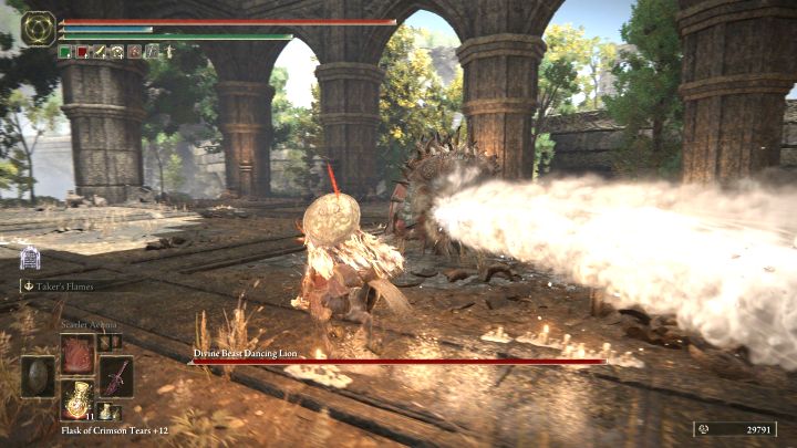 Inkantacja jest nagrodą za pokonanie opcjonalnej odmiany bossa Tańczący lew (nie tego z Belurat) - Shadow of the Erdtree: Wszystkie nowe czary i inkantacje - Elden Ring - poradnik do gry