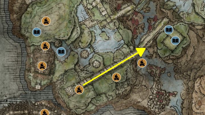 Dotrzyjcie windą do miejsca łaski Ancient Ruins, Grand Stairway na zachód od legowiska lwa - Shadow of the Erdtree: Wszystkie nowe czary i inkantacje - Elden Ring - poradnik do gry