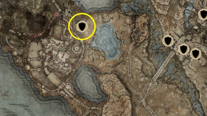 Zbroja znajduje się naprzeciwko sarkofagu i chroniona jest przez kilku latających wrogów - Shadow of the Erdtree: Wszystkie nowe zbroje mapa - Elden Ring - poradnik do gry
