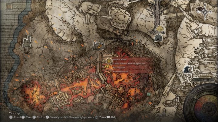 Tanith oraz reszta NPC powiązanych z jej zadaniami, znajdują się na Górze Gelmir (Mt - Elden Ring: Tanith / Wulkaniczny Dwór (Volcano Manor) - solucja, opis przejścia - Elden Ring - poradnik do gry