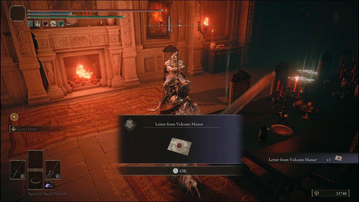 Otrzymacie potem klucz, który służy do otwarcia niektórych pokoi w Wulkanicznym Dworze (Volcano Manor) - Elden Ring: Tanith / Wulkaniczny Dwór (Volcano Manor) - solucja, opis przejścia - Elden Ring - poradnik do gry