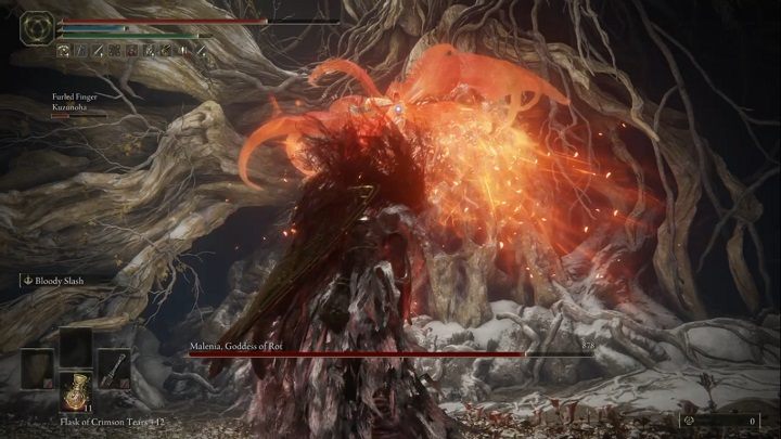 Kiedy zbijecie Malenii wszystkie PŻ, walka przejdzie w drugą fazę - Elden Ring: Malenia, Ostrze Miquelli (Malenia, Blade of Miquella) - boss, jak pokonać? - Elden Ring - poradnik do gry