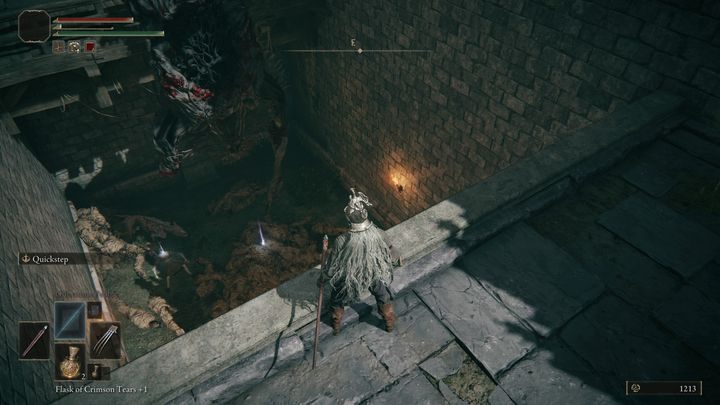 Przemierzając dalsze sektory zamku, zobaczycie nad stosem ciał, truchło olbrzyma - Elden Ring: Ulepszanie prochów - Elden Ring - poradnik do gry