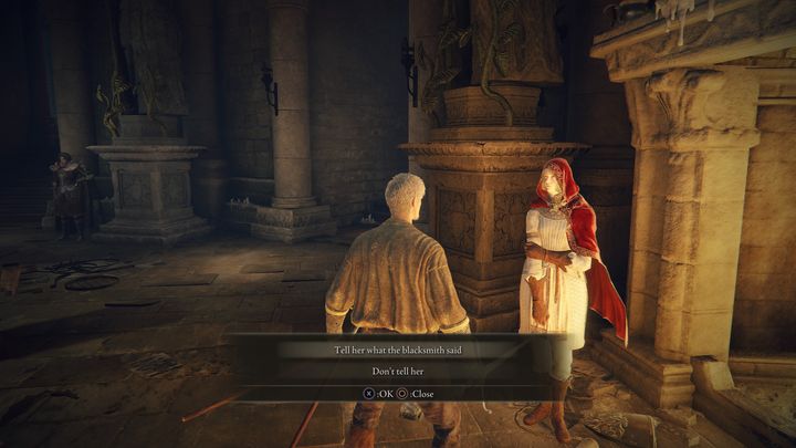 Następnie udajcie się ponownie do Szopy Burzowego Całunu i porozmawiajcie z Roderiką - Elden Ring: Ulepszanie prochów - Elden Ring - poradnik do gry