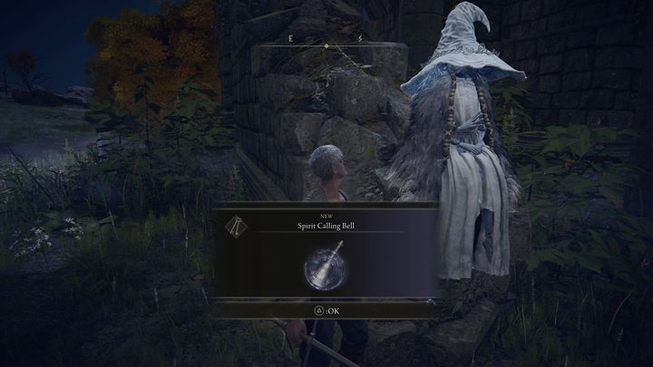 Aby możliwe było przyzywanie duchów, musicie po zdobyciu gwizdka, który wzywa wierzchowca, udać się do Kościoła Elleha, a następnie odpocząć przy miejscu łaski i wybrać nocną porę dnia - Elden Ring: Co oznacza znak nagrobka? - Elden Ring - poradnik do gry