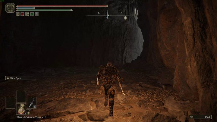 Zeskoczcie do pomieszczenia poniżej (otrzymacie przy tym nieco obrażeń) - Shadow of the Erdtree: Jak dotrzeć do Ukrytego grobu Charo? - Elden Ring - poradnik do gry