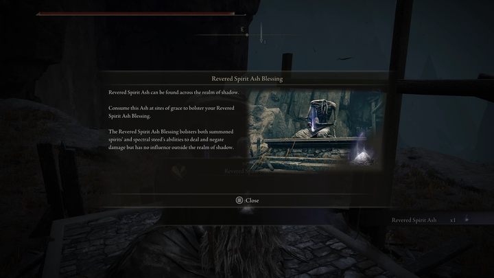 Prochy czcigodnego ducha to specjalne prochy występujące wyłącznie w Krainie Cienia, obszarze dodanym w DLC - Shadow of the Erdtree: Czym są prochy czcigodnego ducha (Revered Spirit Ashes)? - Elden Ring - poradnik do gry