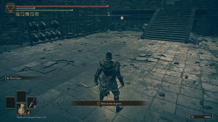 Po skorzystaniu z Duchowych strumieni, znajdziecie się w sporych rozmiarów zamku o nazwie Fort Napomnienia - Shadow of the Erdtree: Jak dotrzeć do Ostrowyżu bez walki z Rellaną? - Elden Ring - poradnik do gry