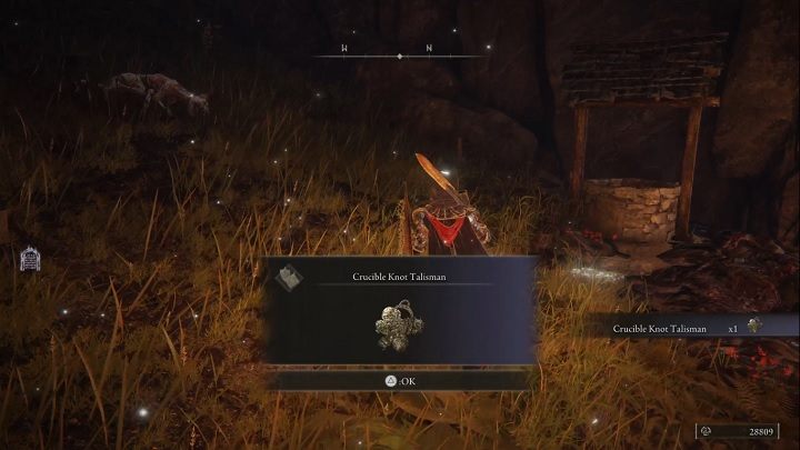 Za pokonanie Zabójcy omenów otrzymacie Runy (4 900) oraz Sękaty talizman Tygla (Crucible Knot Talisman) - Elden Ring: Zabójca omenów (Omenkiller) - boss, jak pokonać? - Elden Ring - poradnik do gry